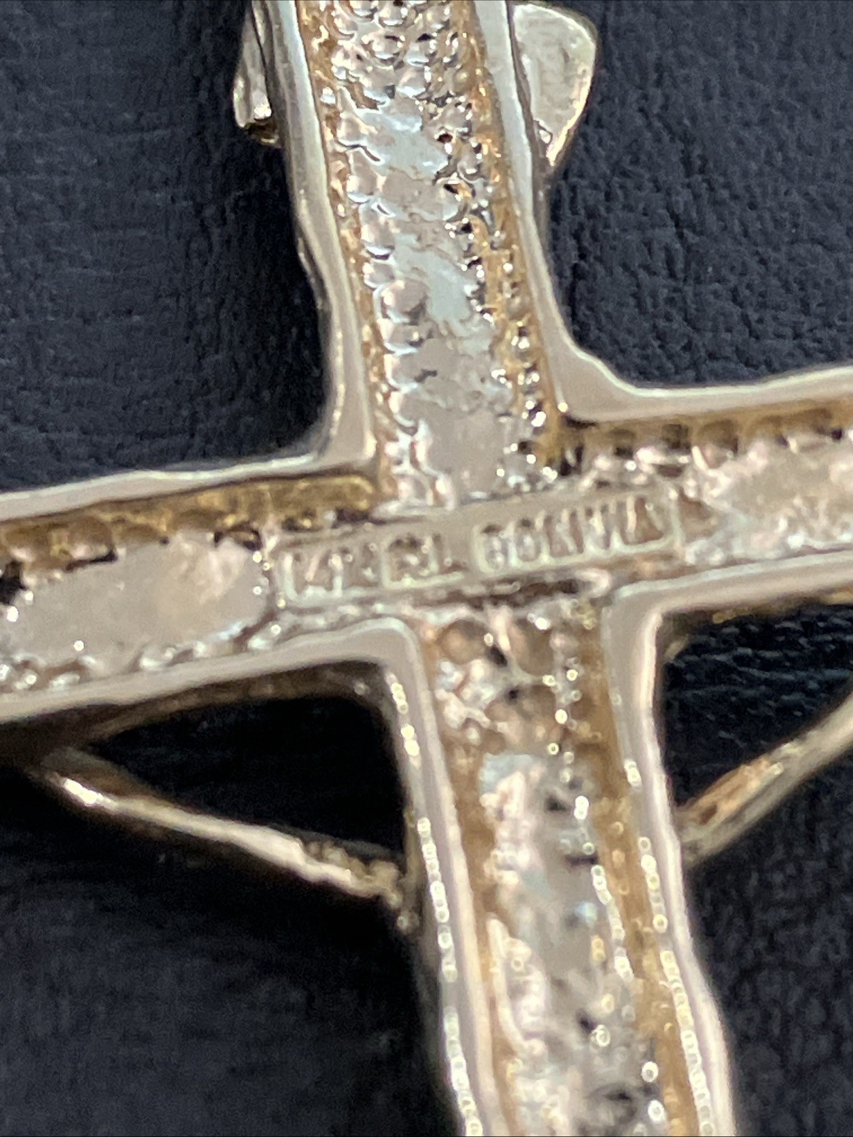 14kt Solid Real Gold Crucifix 11.55 Grams Jesus Cross – Hallmark RL Bolivia 14k