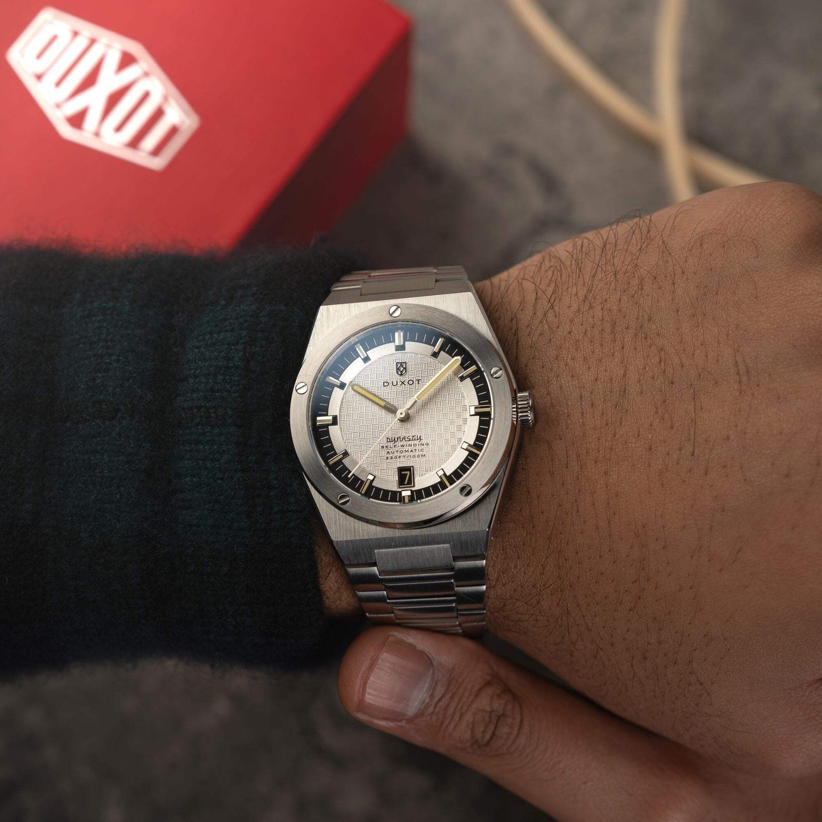 Duxot Bastia Stainless Steel 40mm Japanese Automatic Wristwatch DX-2068-22