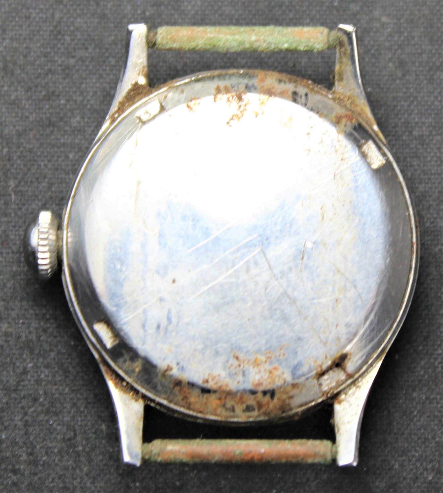Lyceum 29mm Military-Style Man’s Watch w/ Black Dial – Vintage – Runs