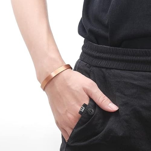 Copper Bracelet for Men and Women, 99.9% Pure Copper Magnetic Bangle with 8Pcs 3