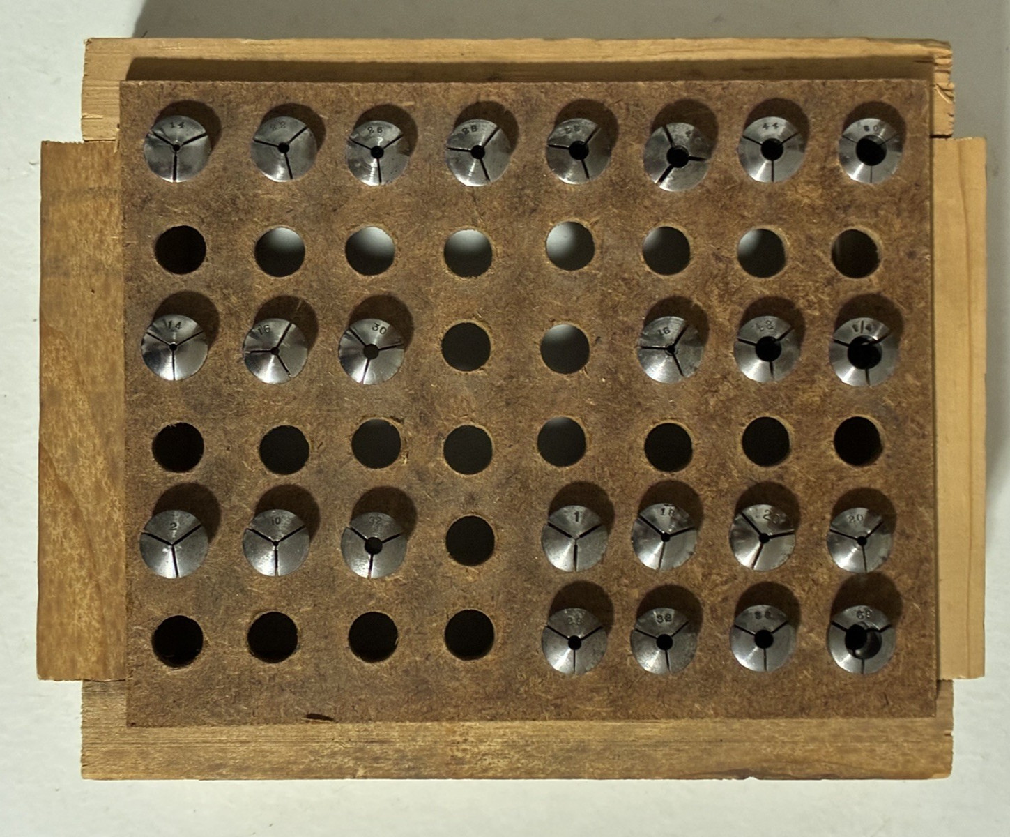 8mm Lathe Collets, 1-69, Various Sizes, Great Condition