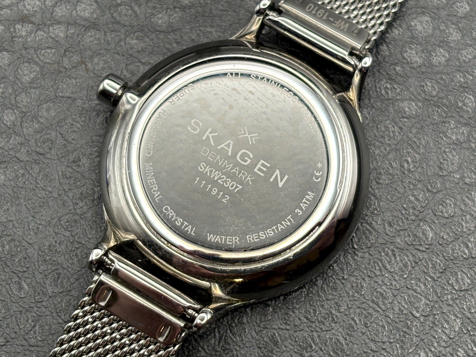 Skagen Anita Stainless Steel Mesh Blue Dial Women’s Watch NEEDS BATTERY