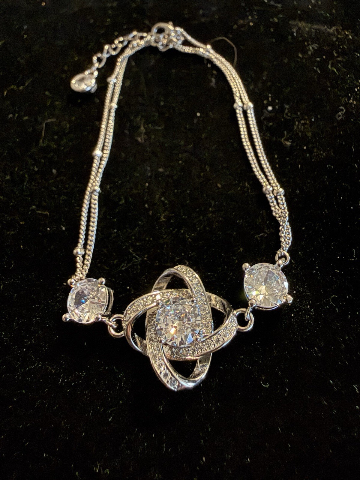 Eternal Love Knot Bracelet 925/18Kt Plated. 6.5 – 8 inches.