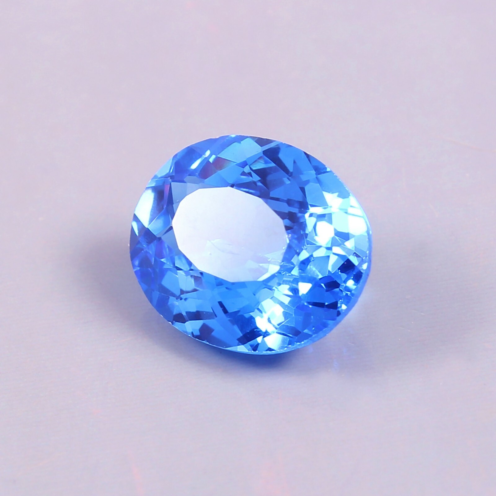 AAA Grade Natural Flawless Ceylon Blue Spinel Oval Cut Loose Gemstone 5.15 Ct