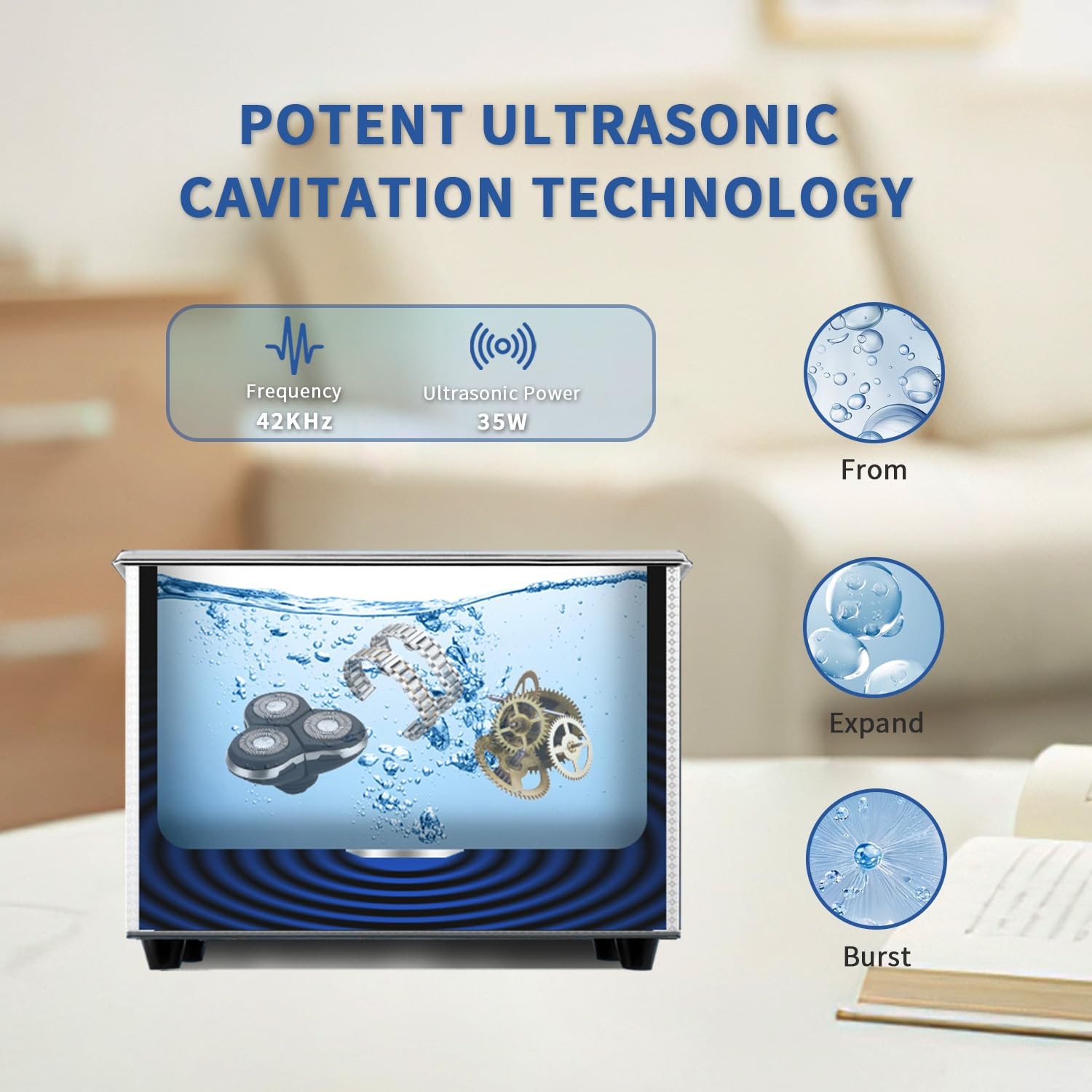 Ultrasonic Cleaning Machine-Ultrasonic Jewelry Cleaner with Digital Timer and…
