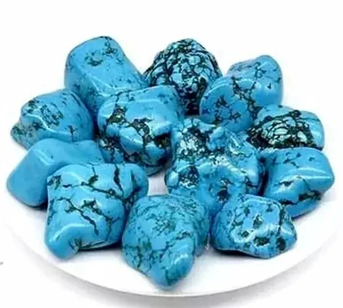 EGL Certified 1000+Ct Natural Arizona Turquoise Blue Tumble 10-12 Pcs Loose Gem