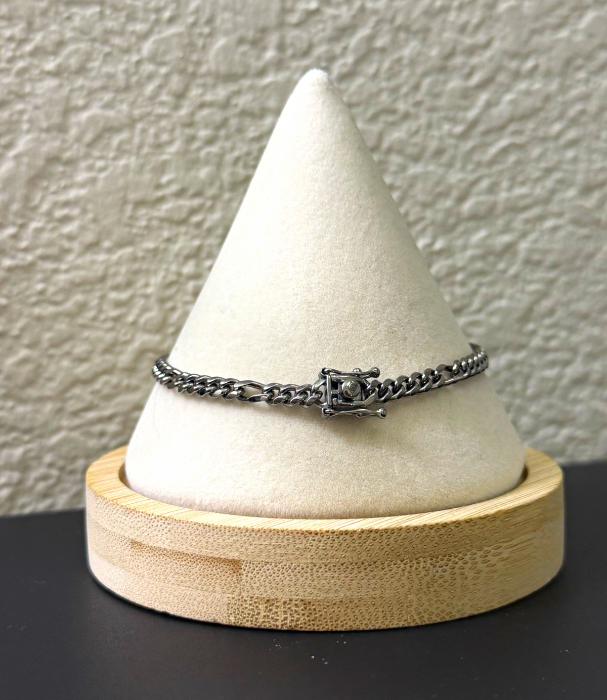 8 inch 4mm – 925 Sterling Silver Miami Figaro Bracelet