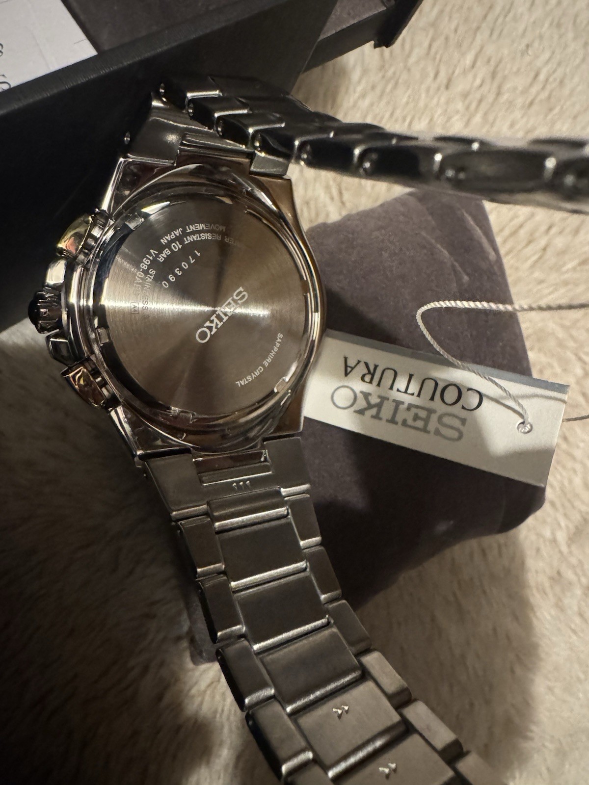 SEIKO Coutura Radio Sync Solar Chronograph watch