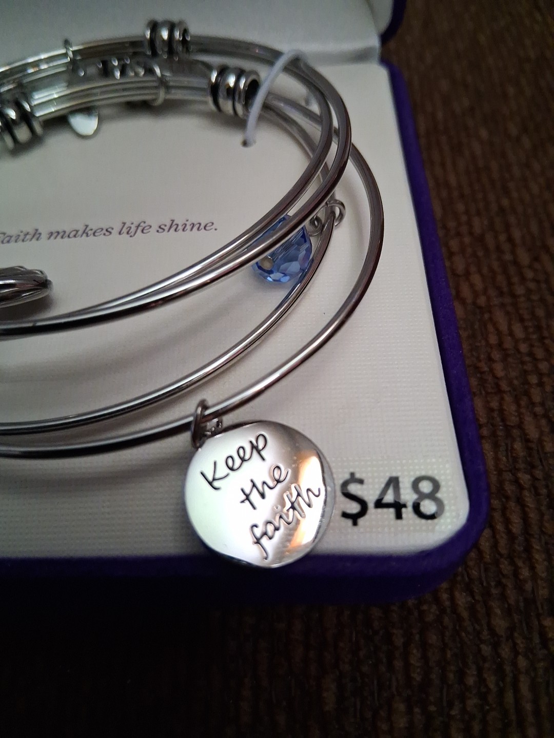 Connections From Hallmark Angel Pendant Necklace Faith Charm Bracelet Set Lot