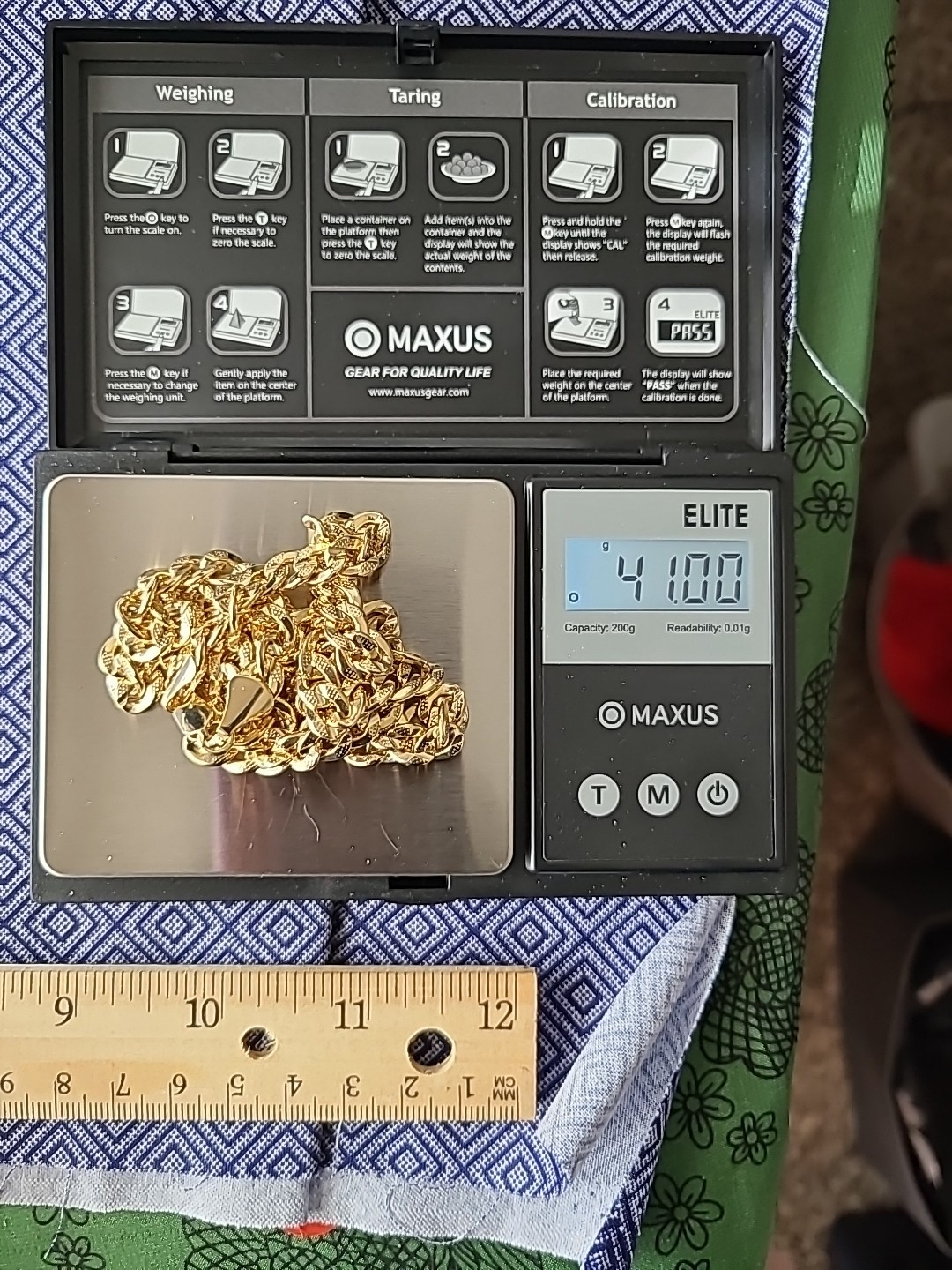 14K Gold Over Brass Miami Cuban link chain