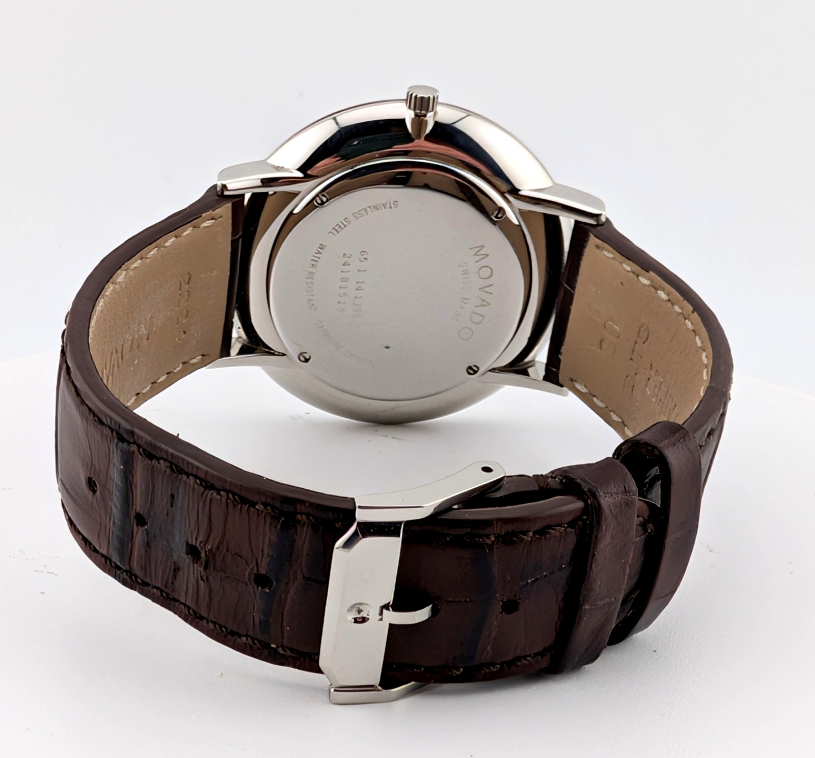 Movado Men’s Ultra-Slim Modern 47 Stainless Steel W/Blk Dial #65.1.14.1395