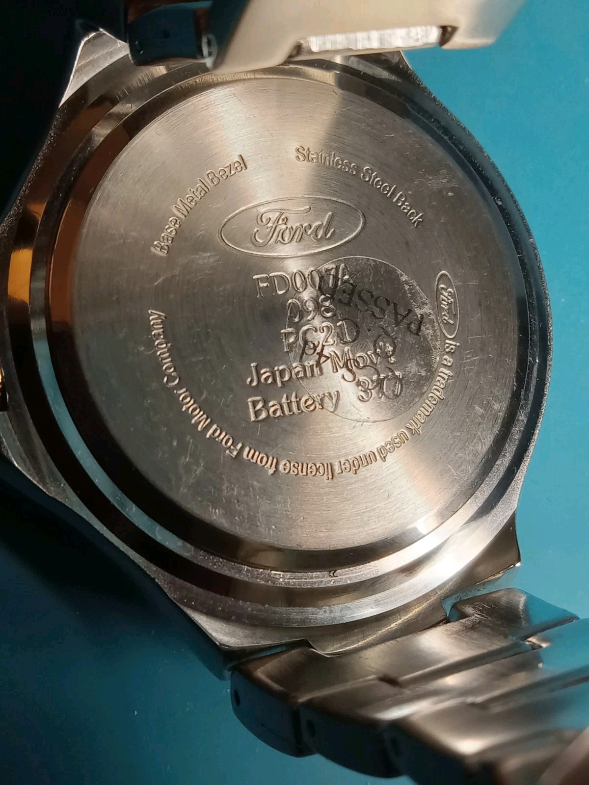 FORD MENS 41.5mm Swiss Luminous WATCH Official Licensed product SS Bracelet New
