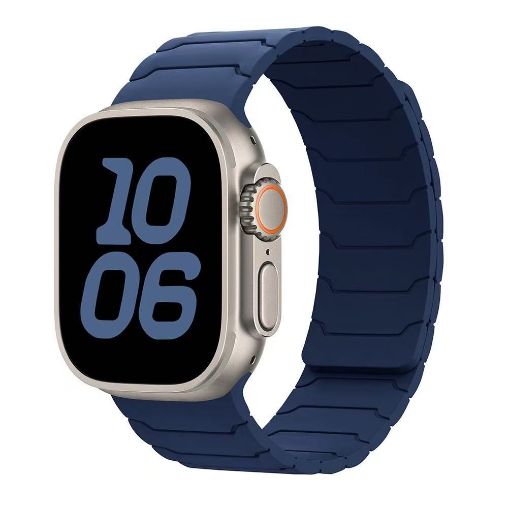 Suitable for Apple Watch/ S1-11/ Ultra/ SE – Armor Silicone Magnetic Strap-Gift