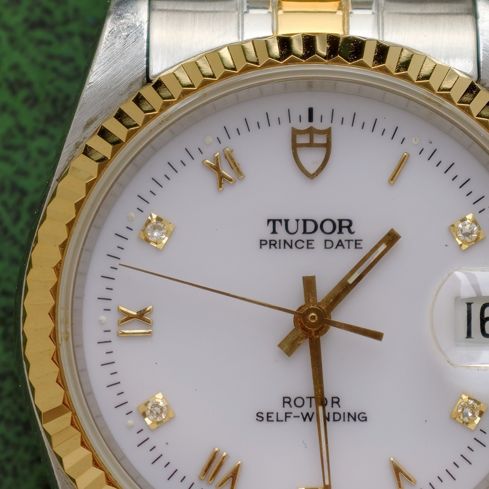 Tudor White Dial Prince Date 74033 Men’sWatch Automatic 34mm Champagne Number
