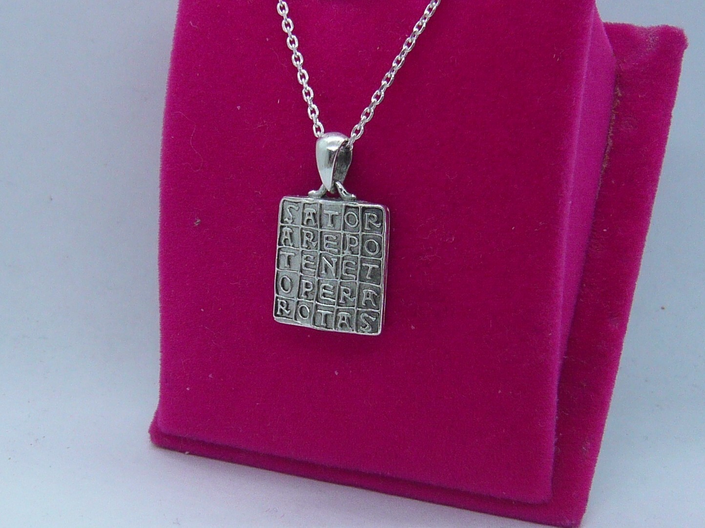SATOR PENDANT NECKLACE 925 SILVER NECKLACE PENDANT STERLING SILVER