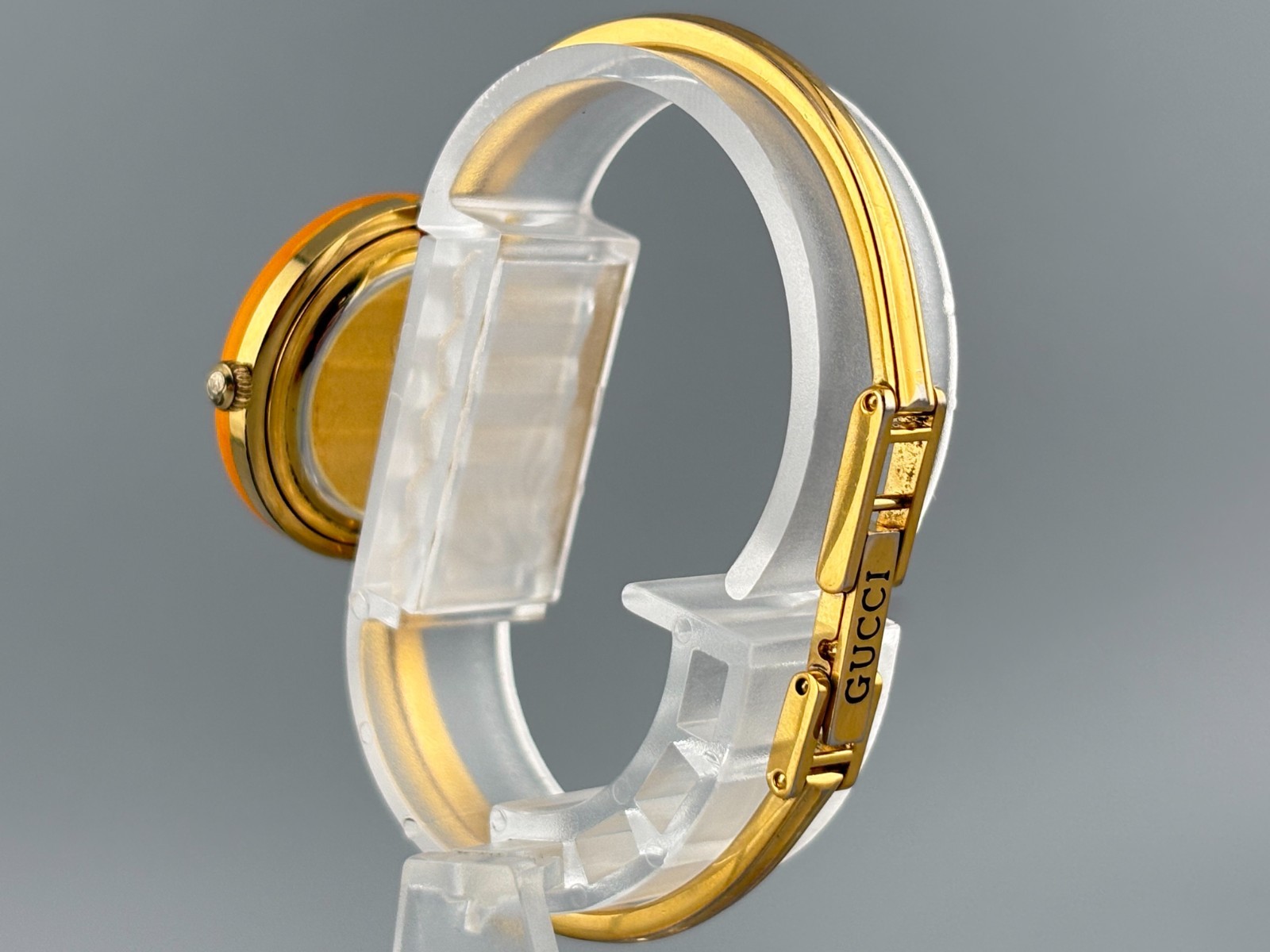 [S size Very Good] Gucci Change Bezel 11/12.2 Gold Yellow Watch Auth