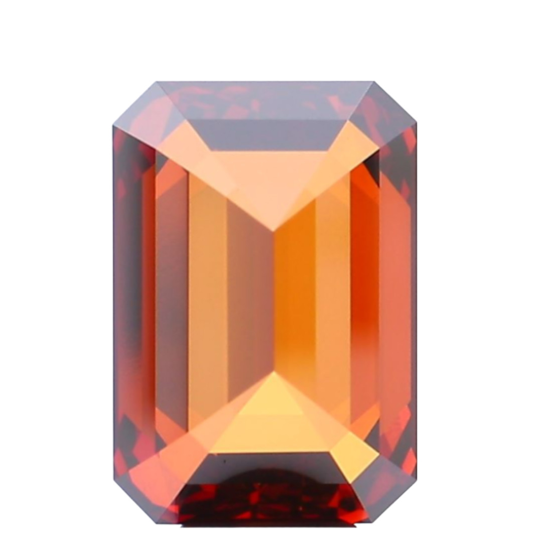 10.22 CT Fancy Vivid Orange Emerald Lab-Grown Diamond IGI VS1 Excellent Cut