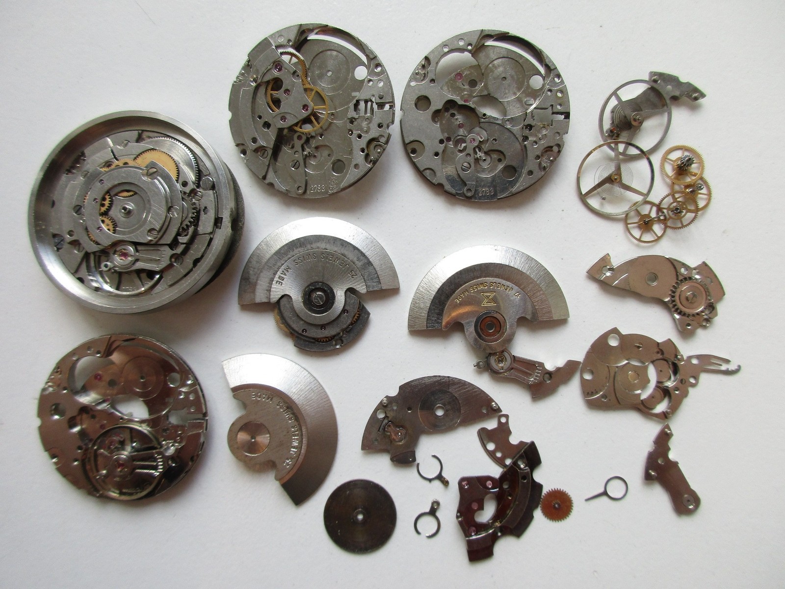 ETA cal. 2783 Swiss automatic disassembled watch movements – for parts