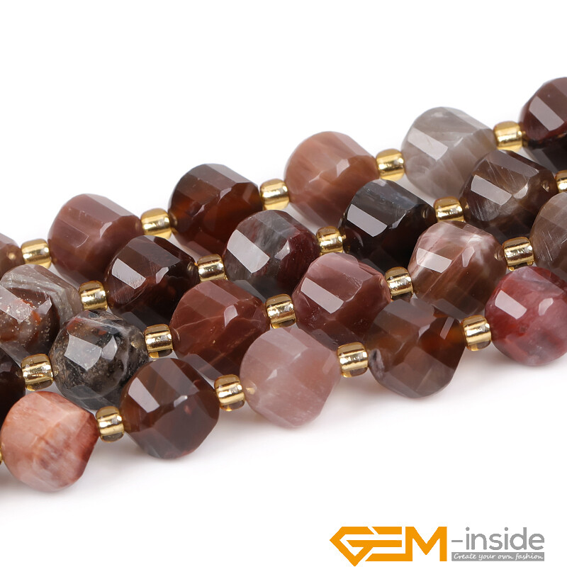Natural Assorted Gemstone Twist Faceted Charms Loose Beads for Jewelry Making AU