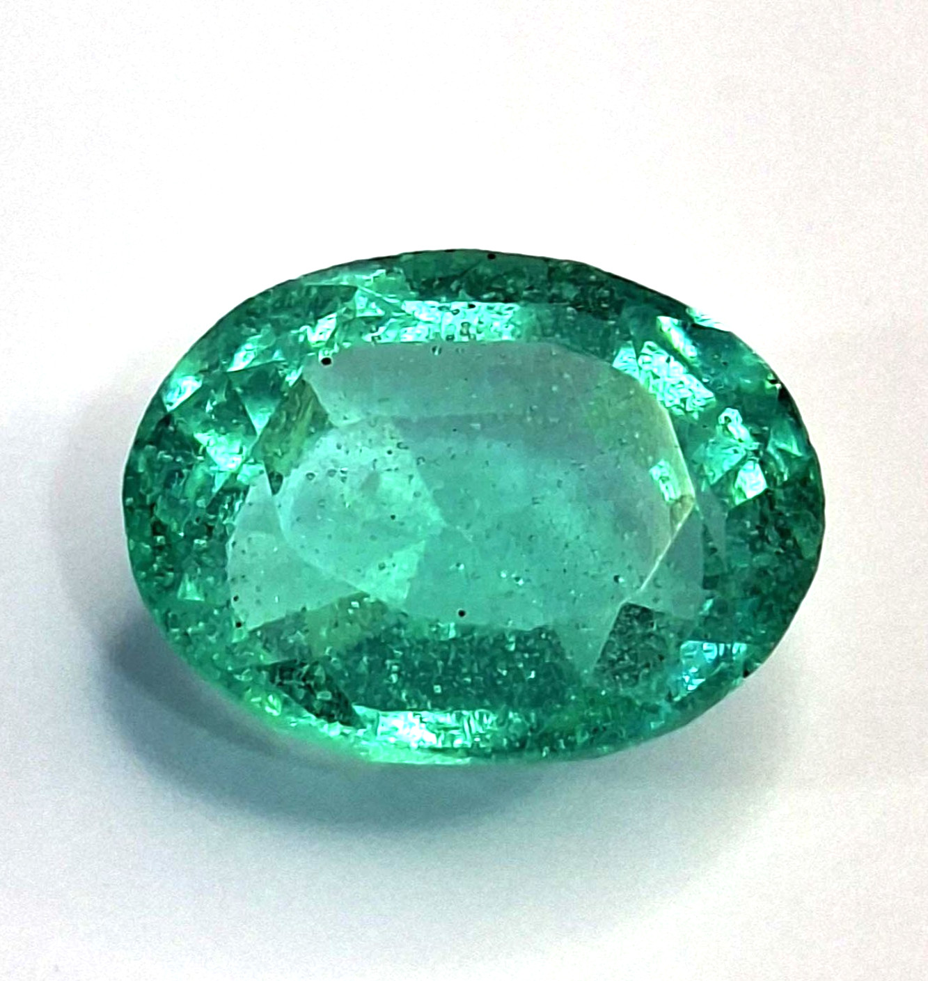 Green Zambian Certified Emerald 5-7 Ct Natural Loose Oval Shape Gemstone TQ1044