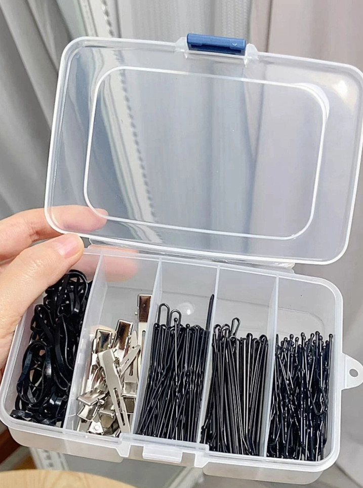 Hair Clip Storage Box Jewelry Organizer Case – Compact & Durable Storage