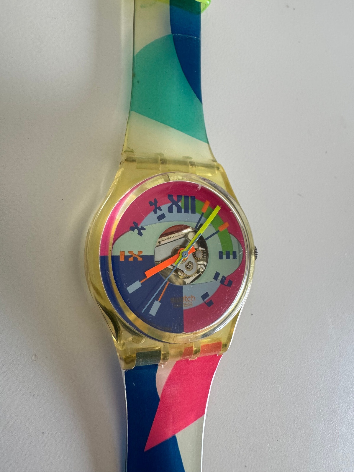SWATCH WATCH GK153 “BEACH VOLLEY” 1992 ORIGINAL – VINTAGE SWISS MADE