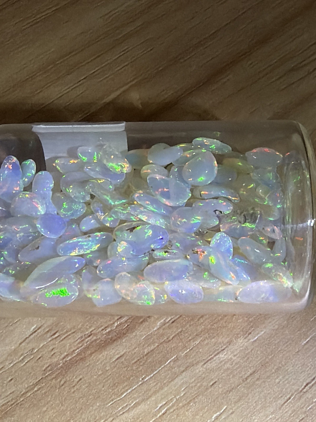 50 Carat Lot Natural Ethiopian Welo Opal Chips – Vibrant Multicolor Fire Play –