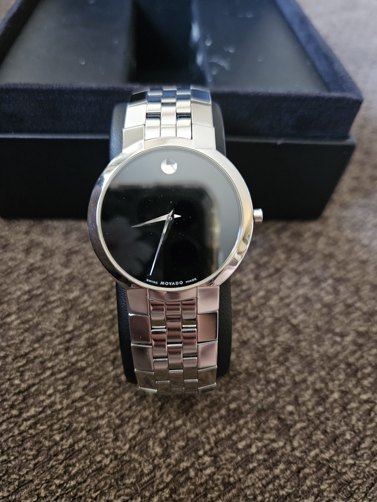 Movado GTS Faceto Ultra Thin Stainless Steel Brand New W/O Tags