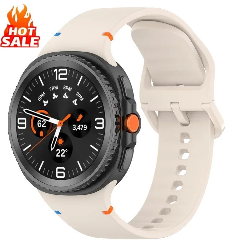 Silicone Watch Band For Samsung Galaxy Watch 8 40mm 44mm Classic 46mm Strap