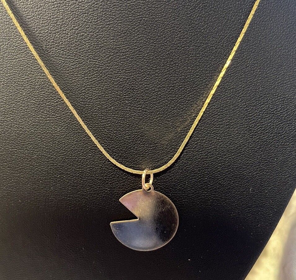 Vintage Pac-Man Necklaces Estate Find Rare Find Nostalgic