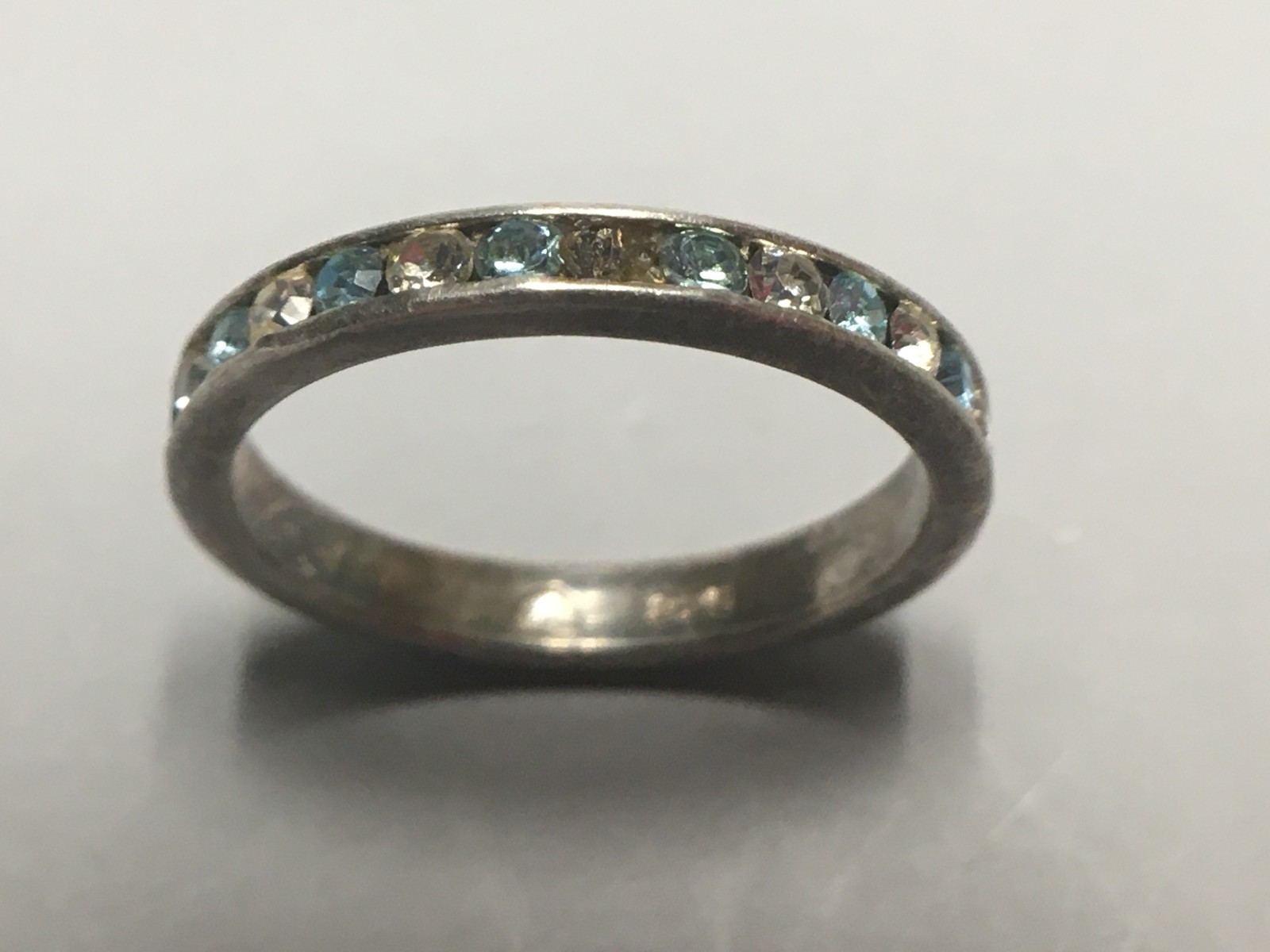 925 Sterling Silver Stefani Argento Ring w/Quartz & Aquamarine Gems – Size 8