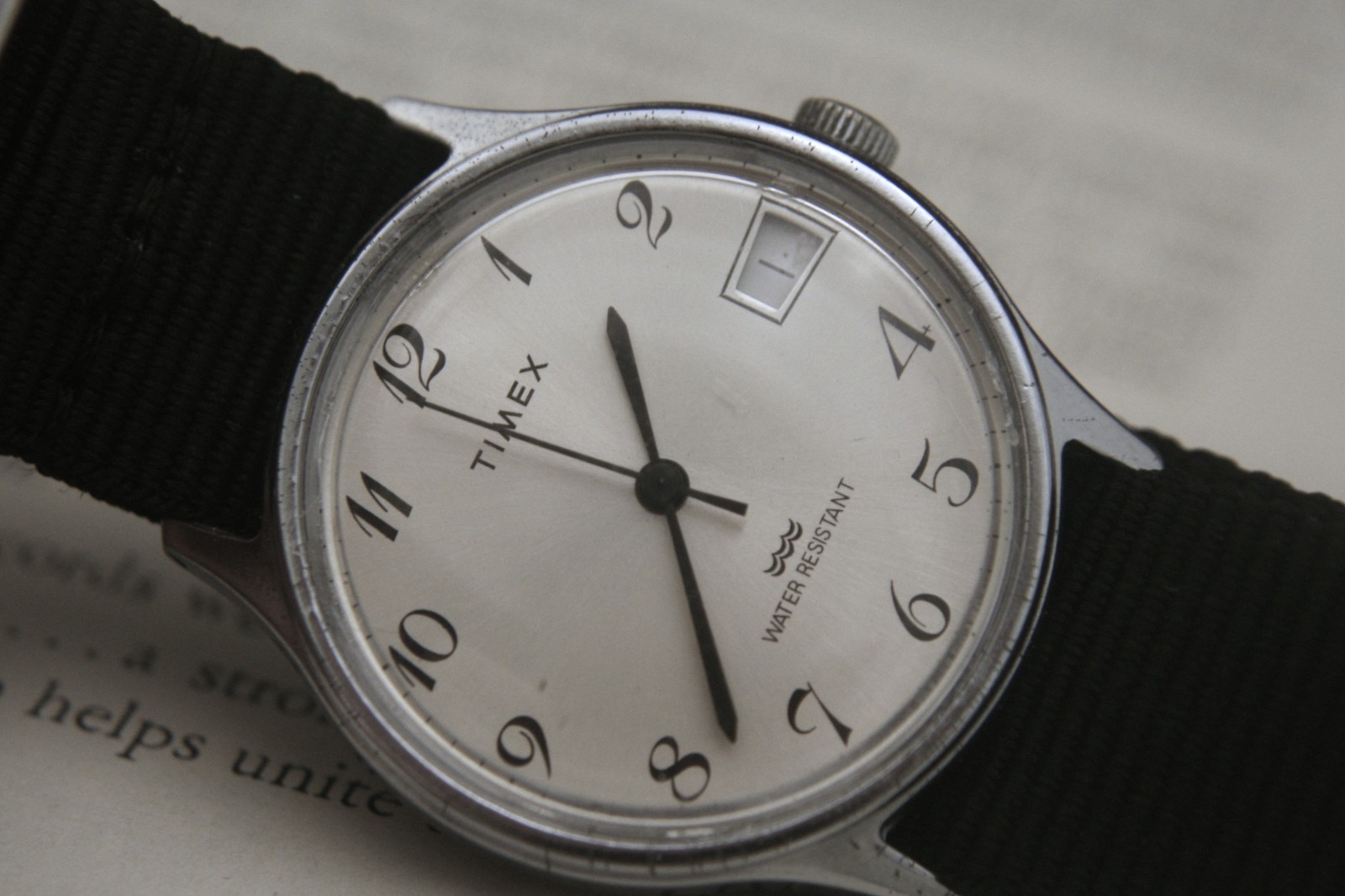 Men’s 1960’s “Old School” basic silver dial Timex manual wind wristwatch, runs