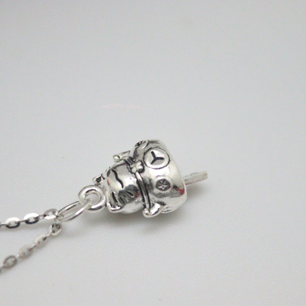 Real 925 Sterling Silver Women Men Lucky Coin Cat Bell Pendant Accessory 22*11mm