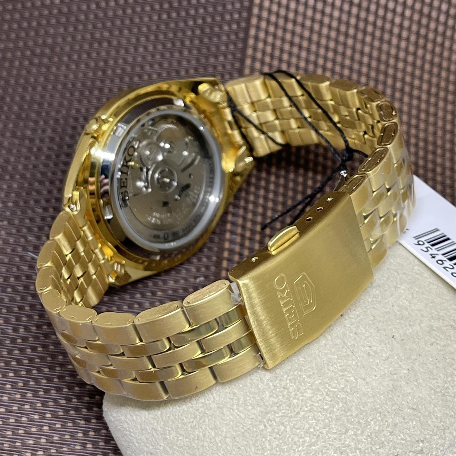 Seiko 5 SNKL28K1 Automatic Gold Tone Stainless Steel Analog Men’s Casual Watch