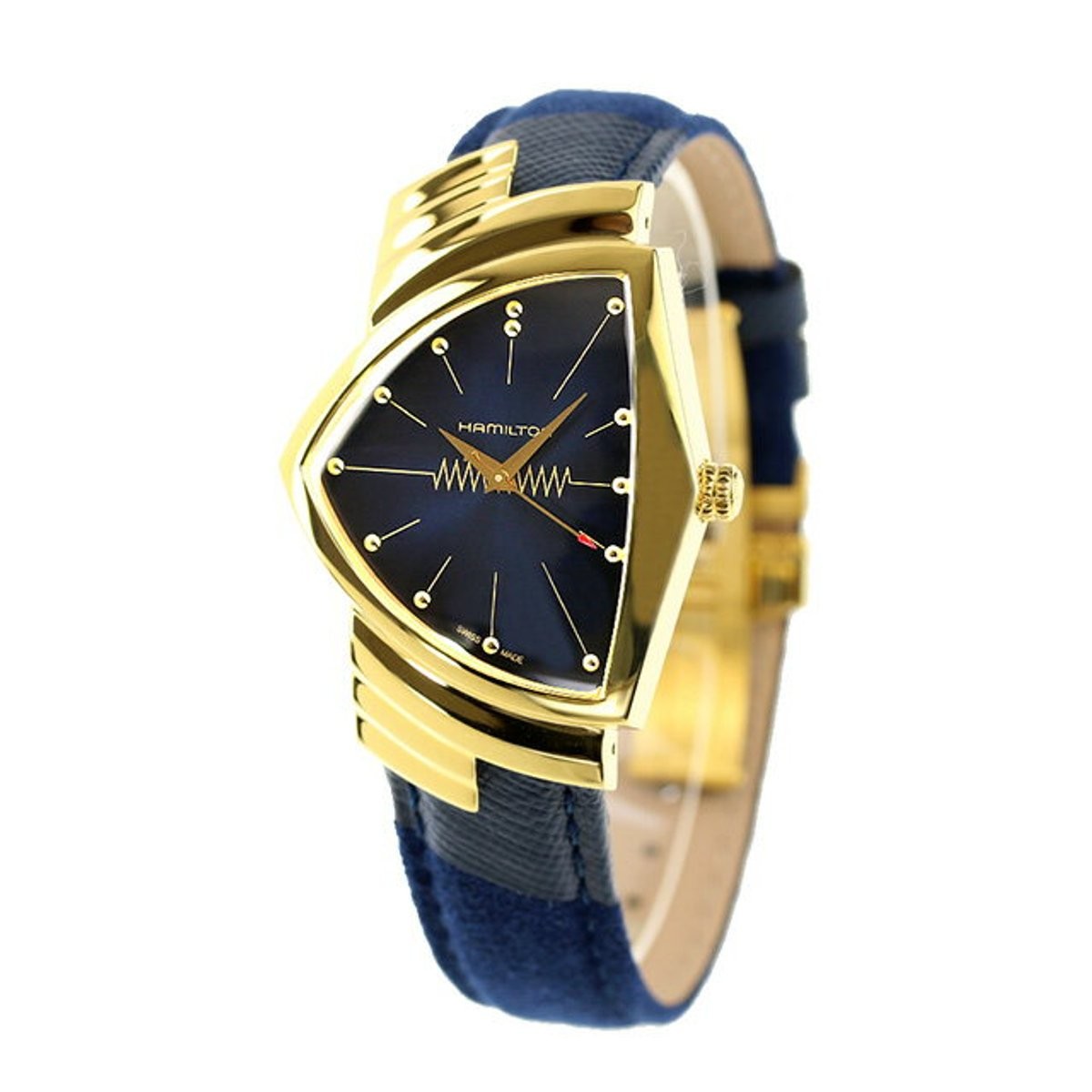 ​HAMILTON Ventura H24301941 Blue Alcantara Unisex Watch New in Box​