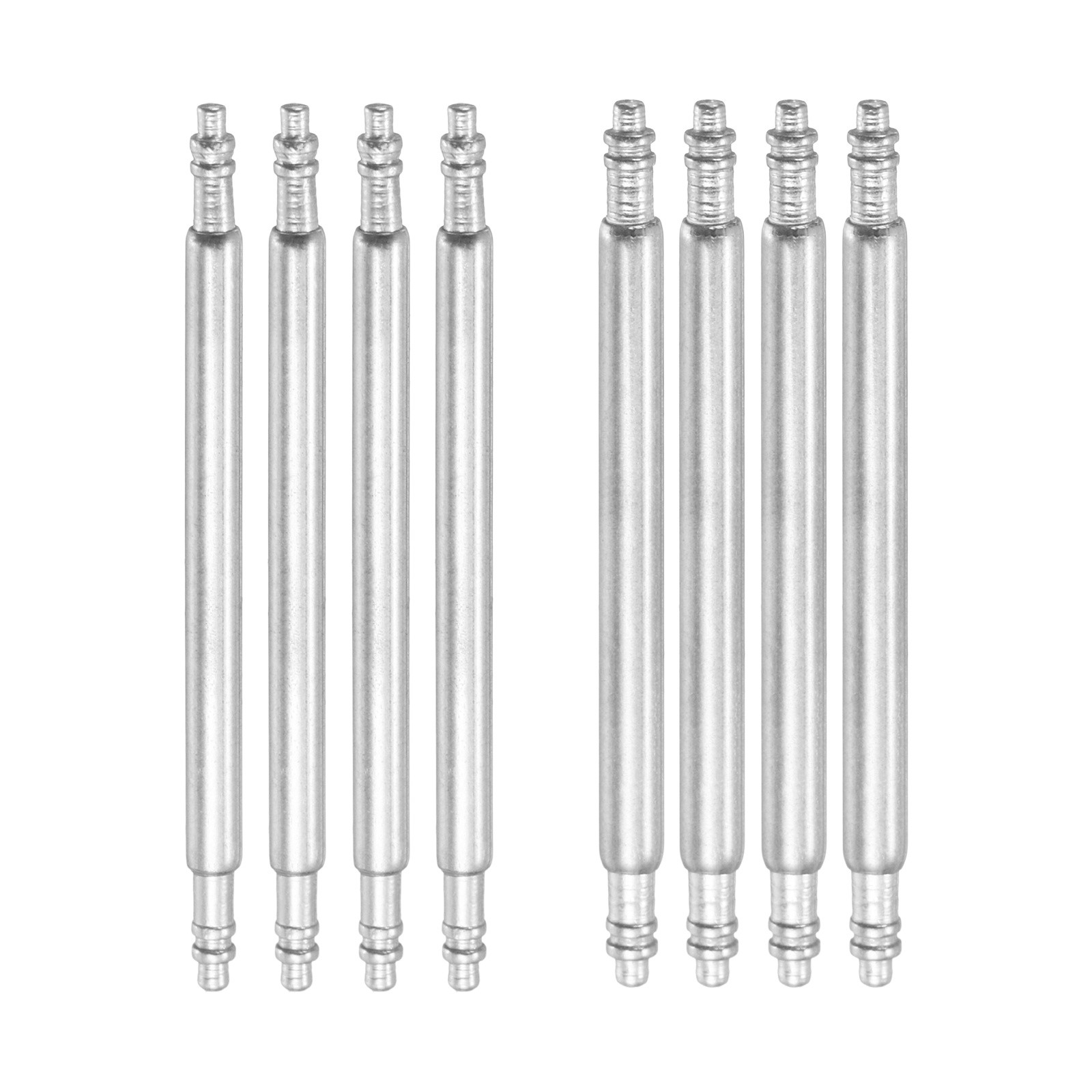 8pcs 25mm Watch Spring Bar Pins 1.5mm+1.8mm Diameter Stainless Steel Band Pins