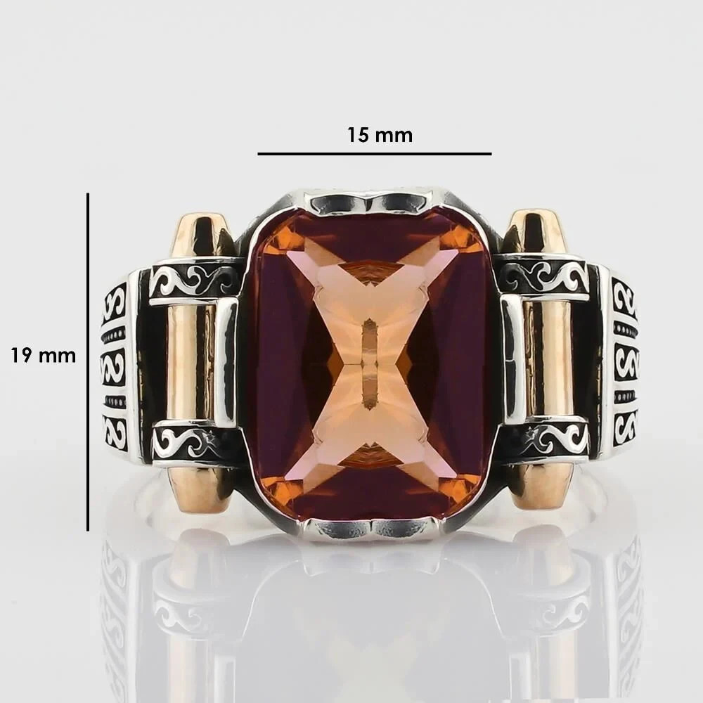 Zultanite Color Changing Gemstone Turkish Handmade Sterling Silver Men’s Ring
