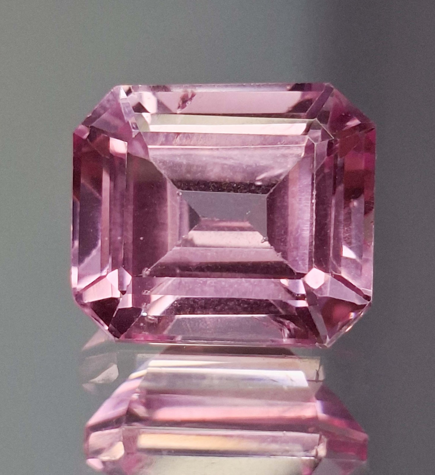 Pink Sapphire Natural Emerald Cut 16-18 Ct Certified Loose Gemstone TQ050
