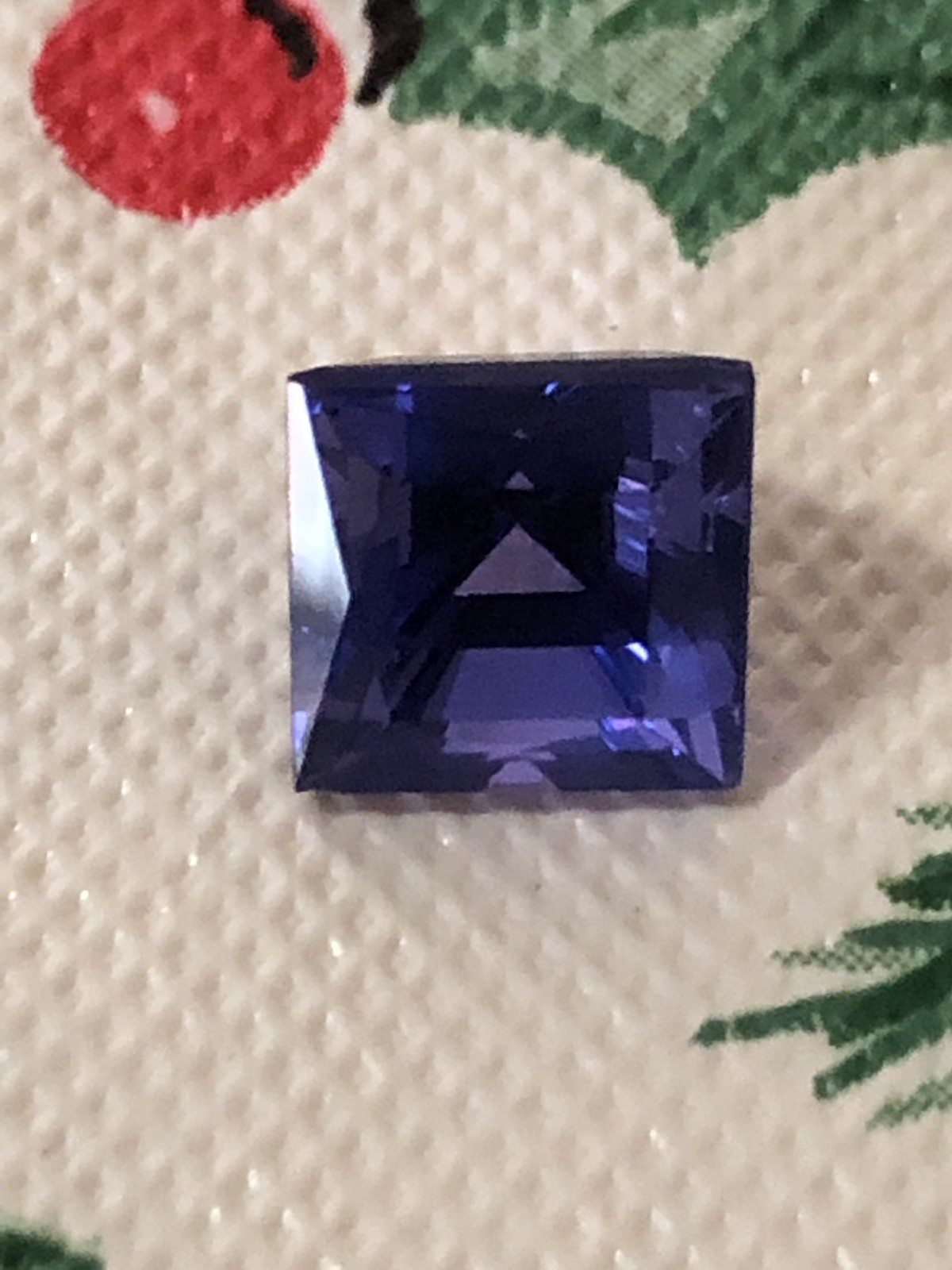 A Magnificient 4.12 Ct. Deep Blue Princess Cut Tanzanite (Rare Cut for this Gem)