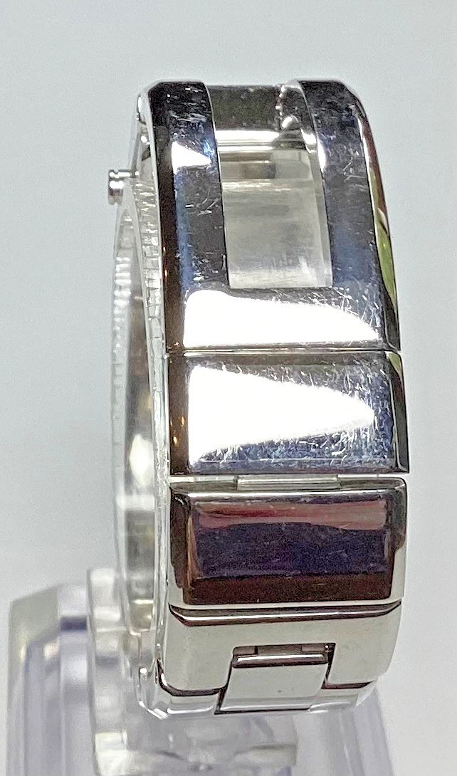 DKNY Womens Watch Tank Silver Bracelet WR New Battery Size 6.25” Extra Link
