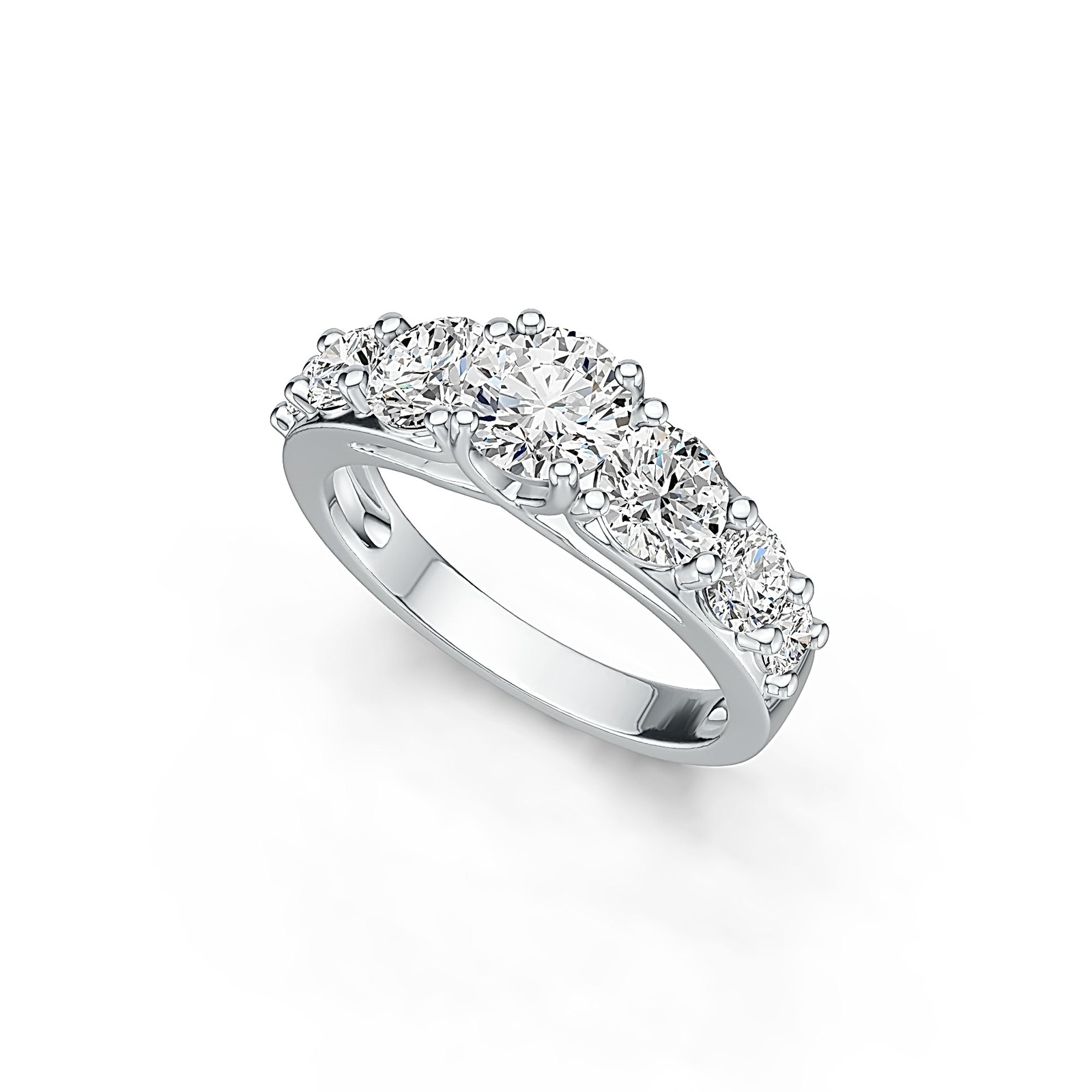 Sterling Silver Semi Mount Ring Setting Round 6x6mm RD 5x5mm RD 4x4mm RD 3x3mm