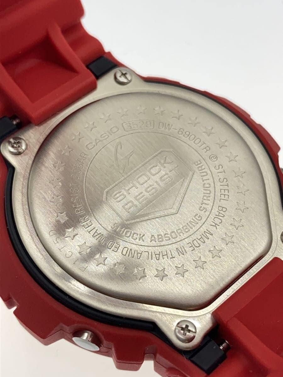 CASIO 6900 Series 30th Anniversary Quartz Watch G SHOCK Analog Rubber BLK RED