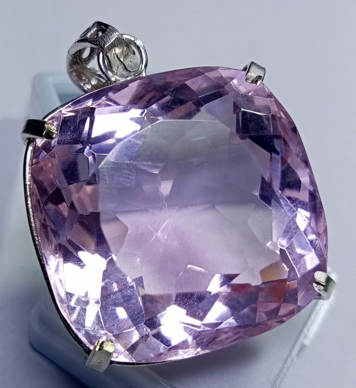 Pendant Pink Topaz Cushion Cut 135.80 Ct Natural Gemstone EGL Certified PD060