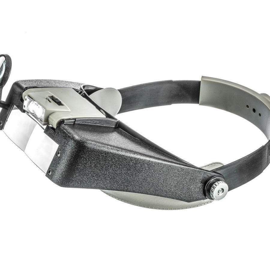 Jewelers Head Headband Magnifier LED Illuminated Visor Magnifying Glasses Loupe