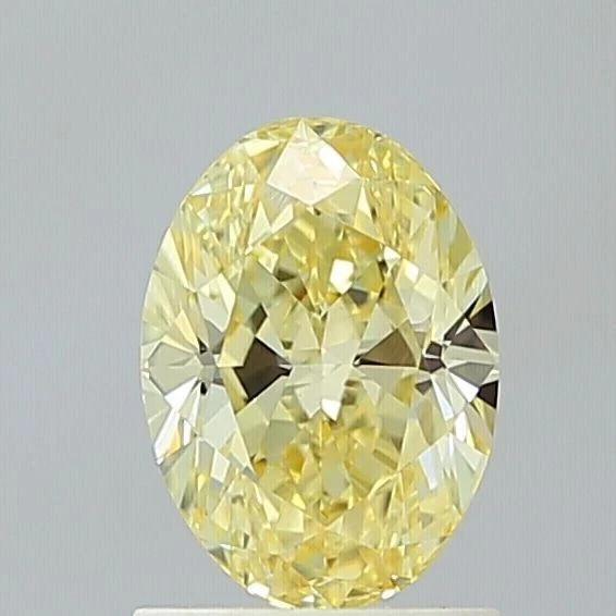 5.10 CT Natural Yellow Diamond 10×12 MM 1 Pcs Oval Cut VVS1 D Grade Certified X4