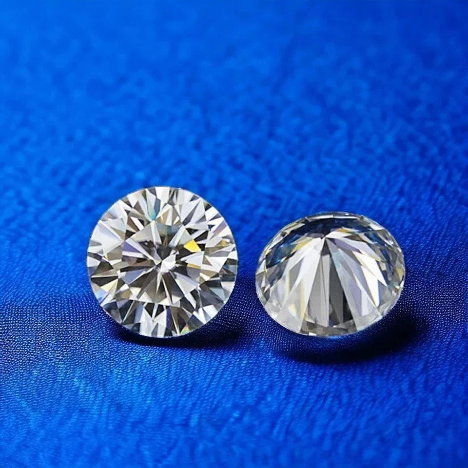 Certified 3.05Ct White CVD Diamond Round Cut VVS1 D Grade Loose Natural Gemstone