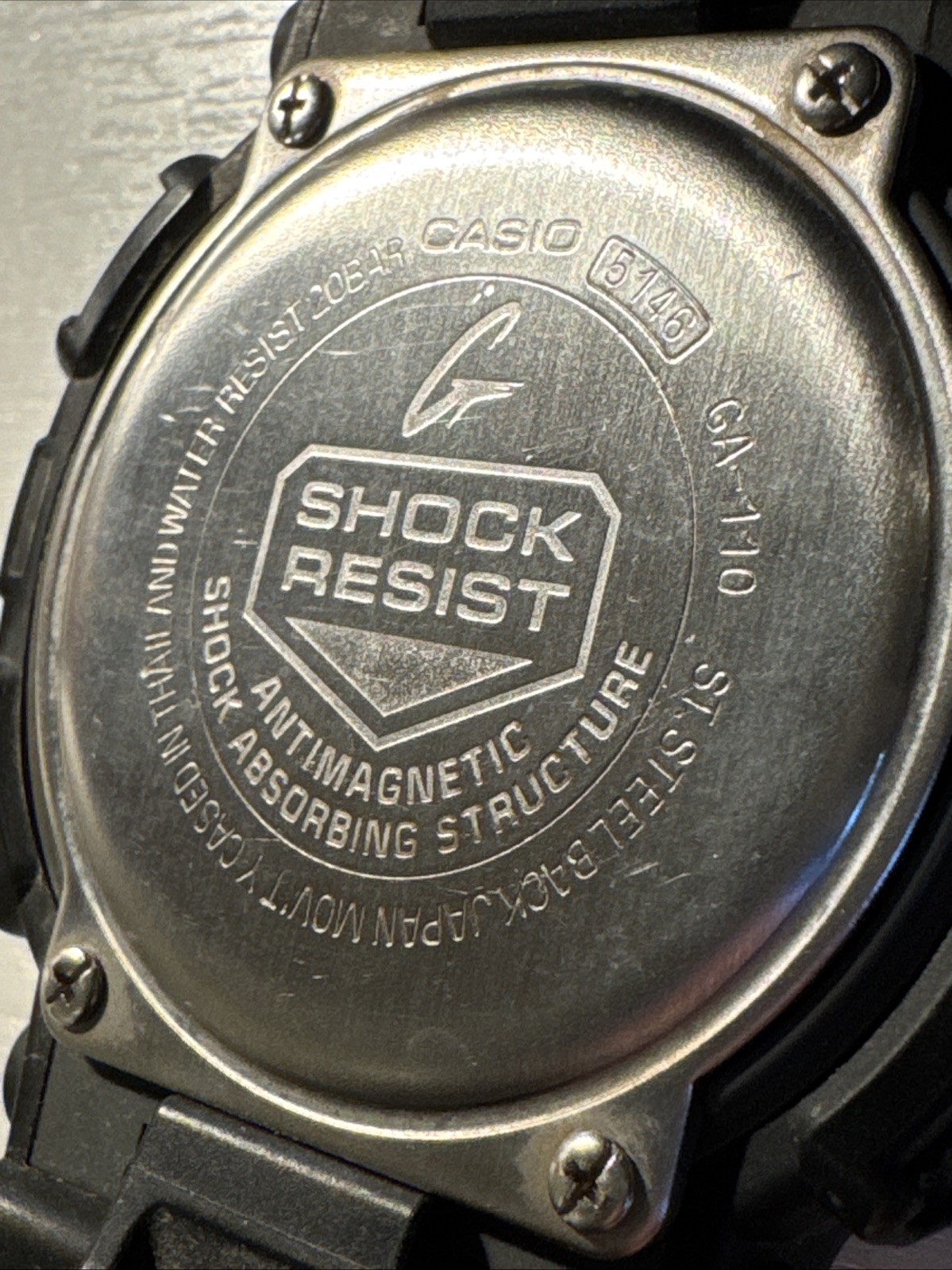 Casio G Shock GA-110 Module 5146 Working New Battery 2026 Black Men’s Watch