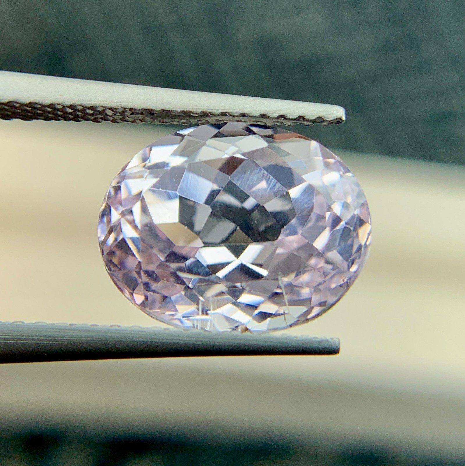 💎6.45cts Gorgeous Brilliant Pink Natural KUNZITE Gemstone Oval Cut Certified