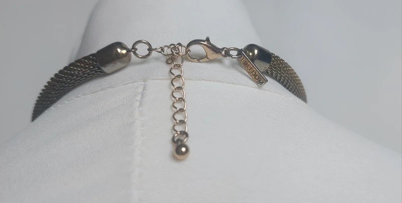 Topshop Freedom Statement Necklace | Pink & Purple Gem short collar Necklace