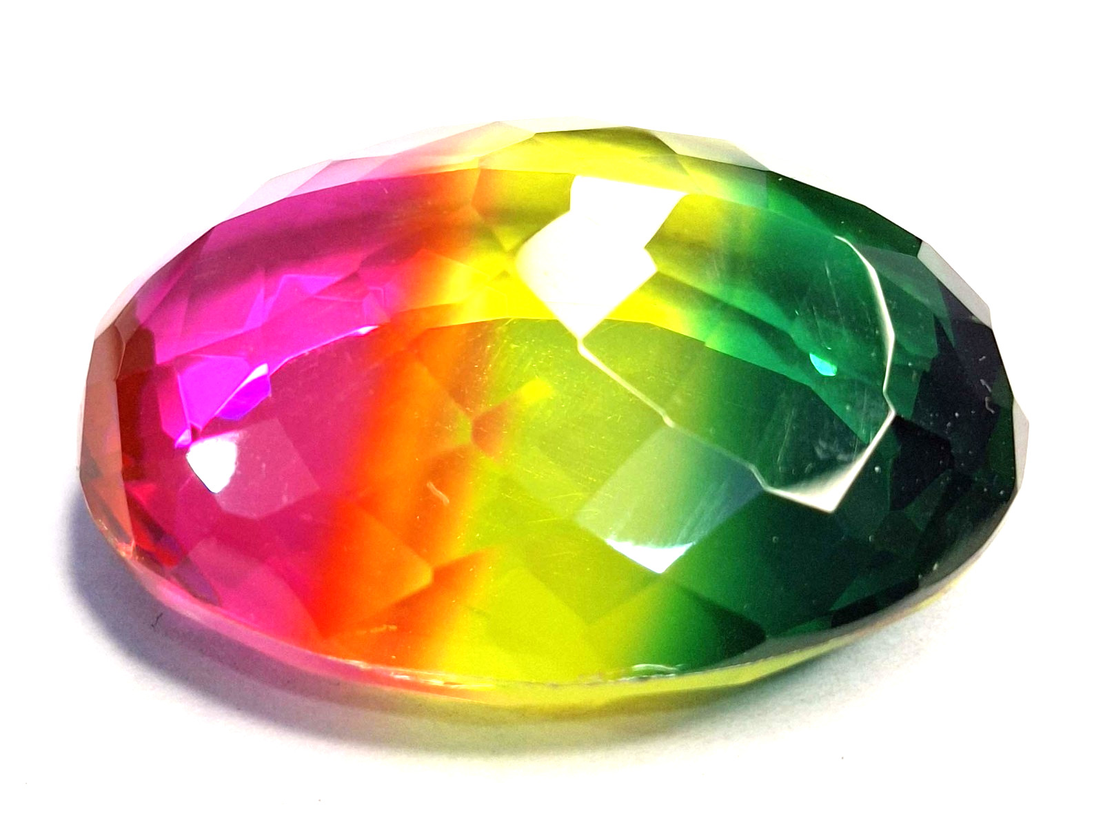 Tourmaline Bi-Colour Natural Oval Cut 118-120 Ct Certified Loose Gemstone RK1093